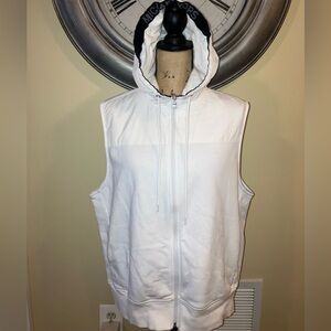 Michael Kors White Hooded Vest